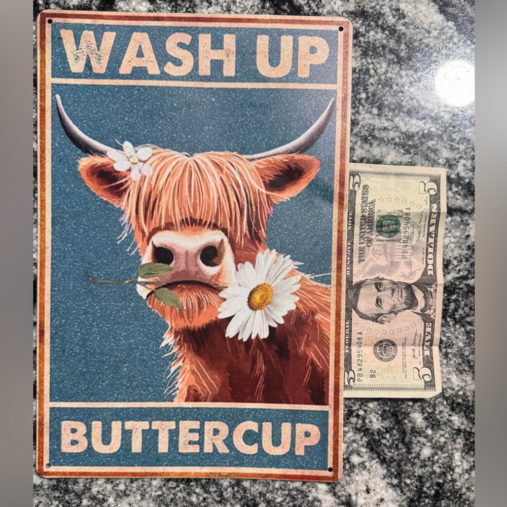 Metal sign